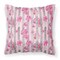 "Caroline's Treasures BB7502PW1414 Watercolor Pink Flowers Grey Stripes Outdoor Canvas Pillow, Multicolor"